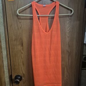 Fila Neon Orange Open-Knit Racerback Tank.  Box 38